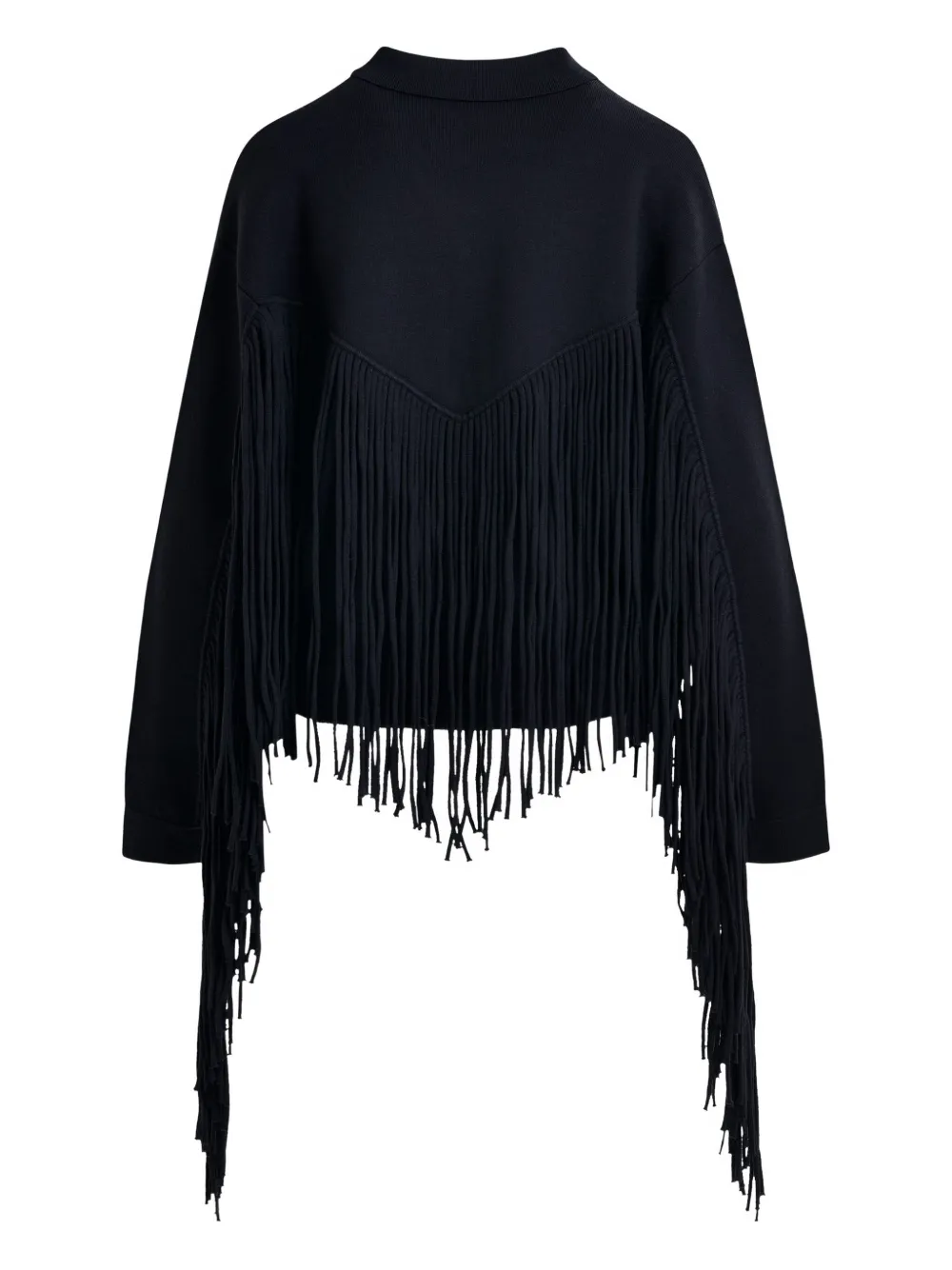 Essentiel Antwerp Istern fringe cardigan Blauw