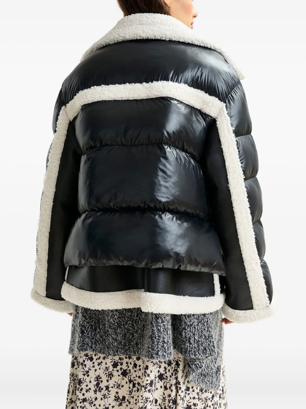 Essentiel Antwerp faux-fur jacket Zwart