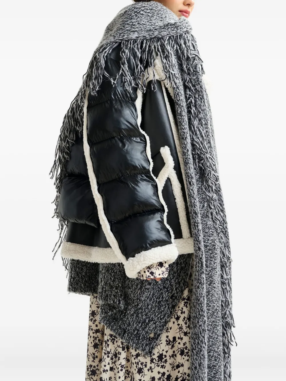 Essentiel Antwerp faux-fur jacket Zwart