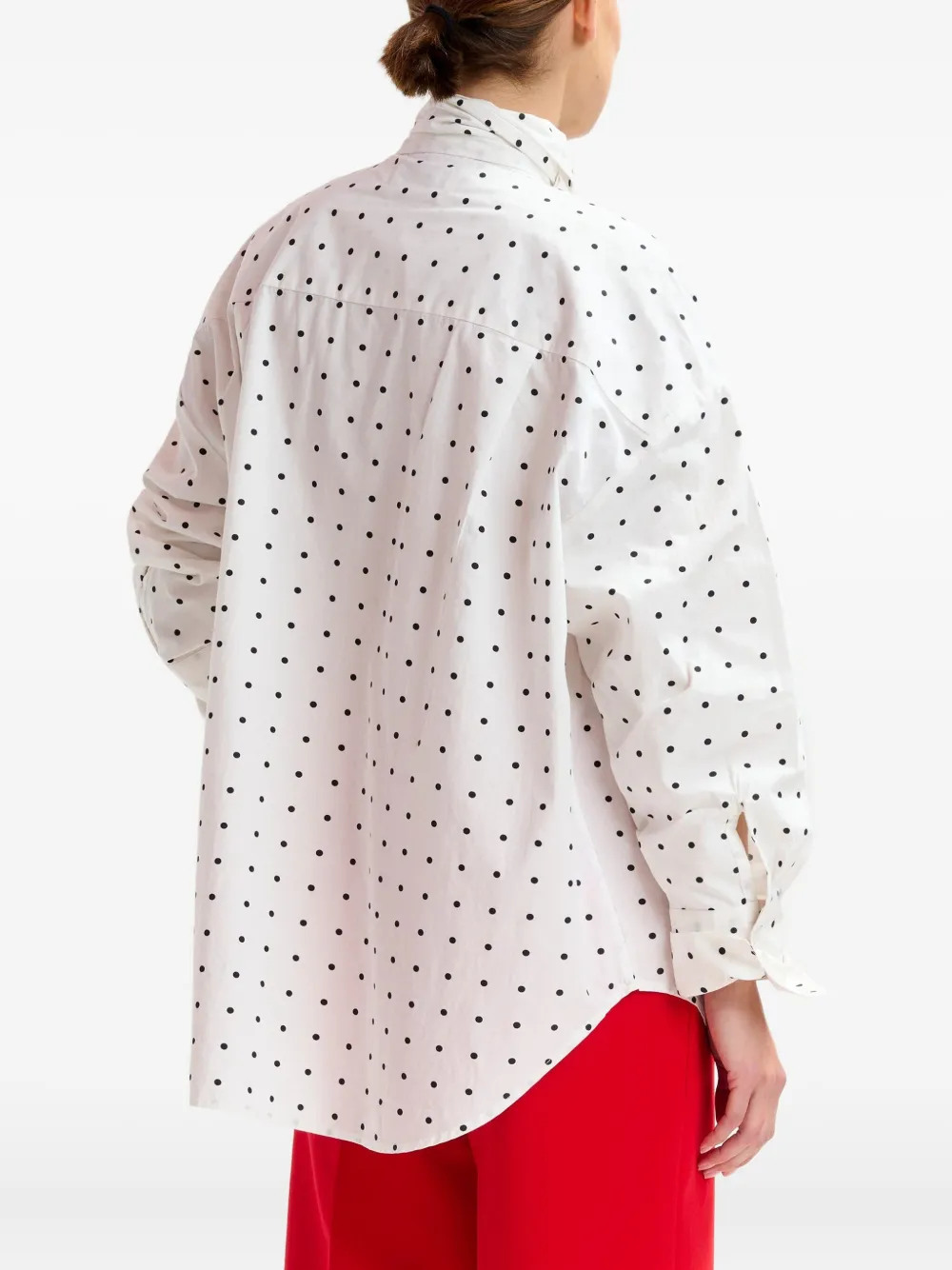 Essentiel Antwerp Imoverit tie-neck shirt Wit