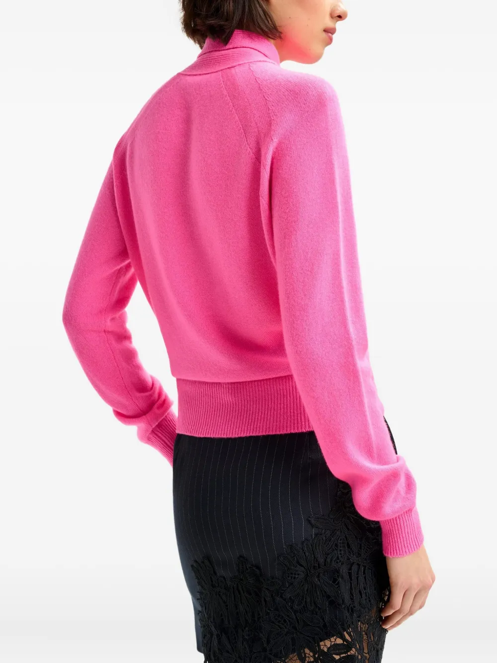 Essentiel Antwerp Kasjmier trui met strik Roze