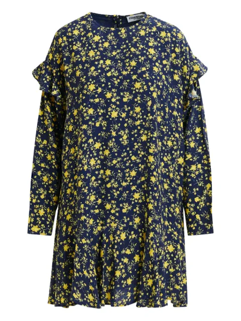 Essentiel Antwerp floral ruffled asymmetric day dress