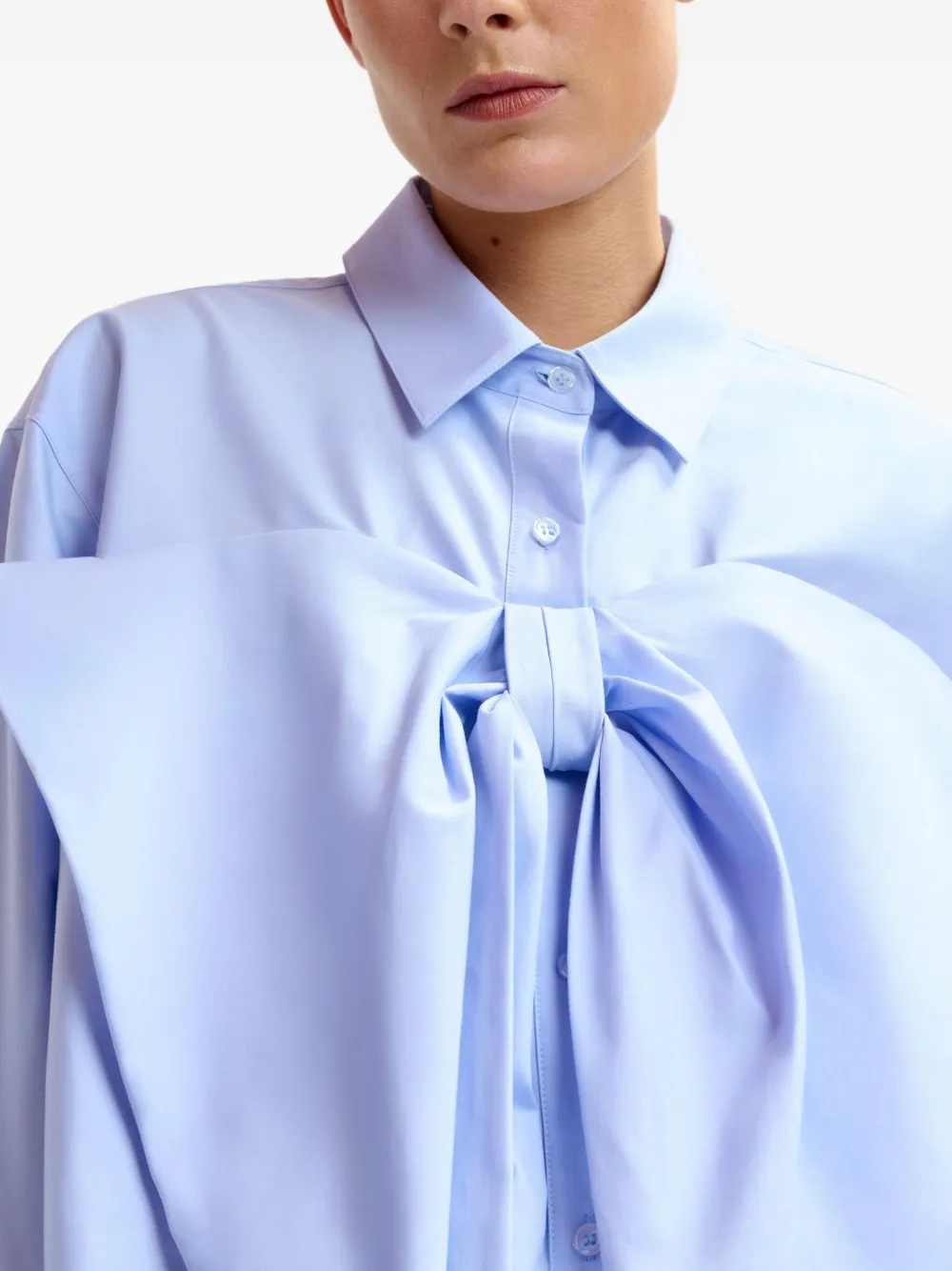 Essentiel Antwerp bow-detail shirt Blauw
