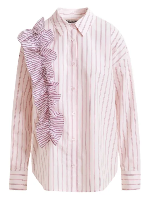 Essentiel Antwerp Ibody ruffle-detail striped shirt