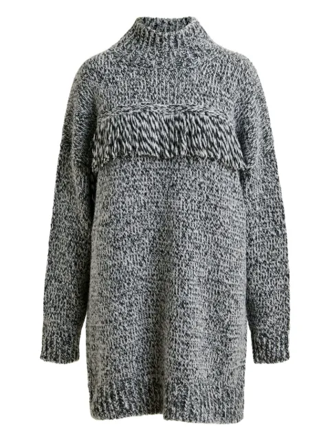 Essentiel Antwerp fringe mock-neck sweater 