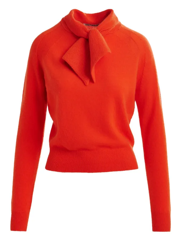 Essentiel Antwerp Invited Cashmere Sweater Orange FARFETCH