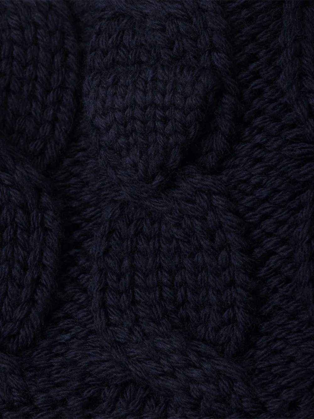 Prada Kabelgebreide wollen kraag - Blauw