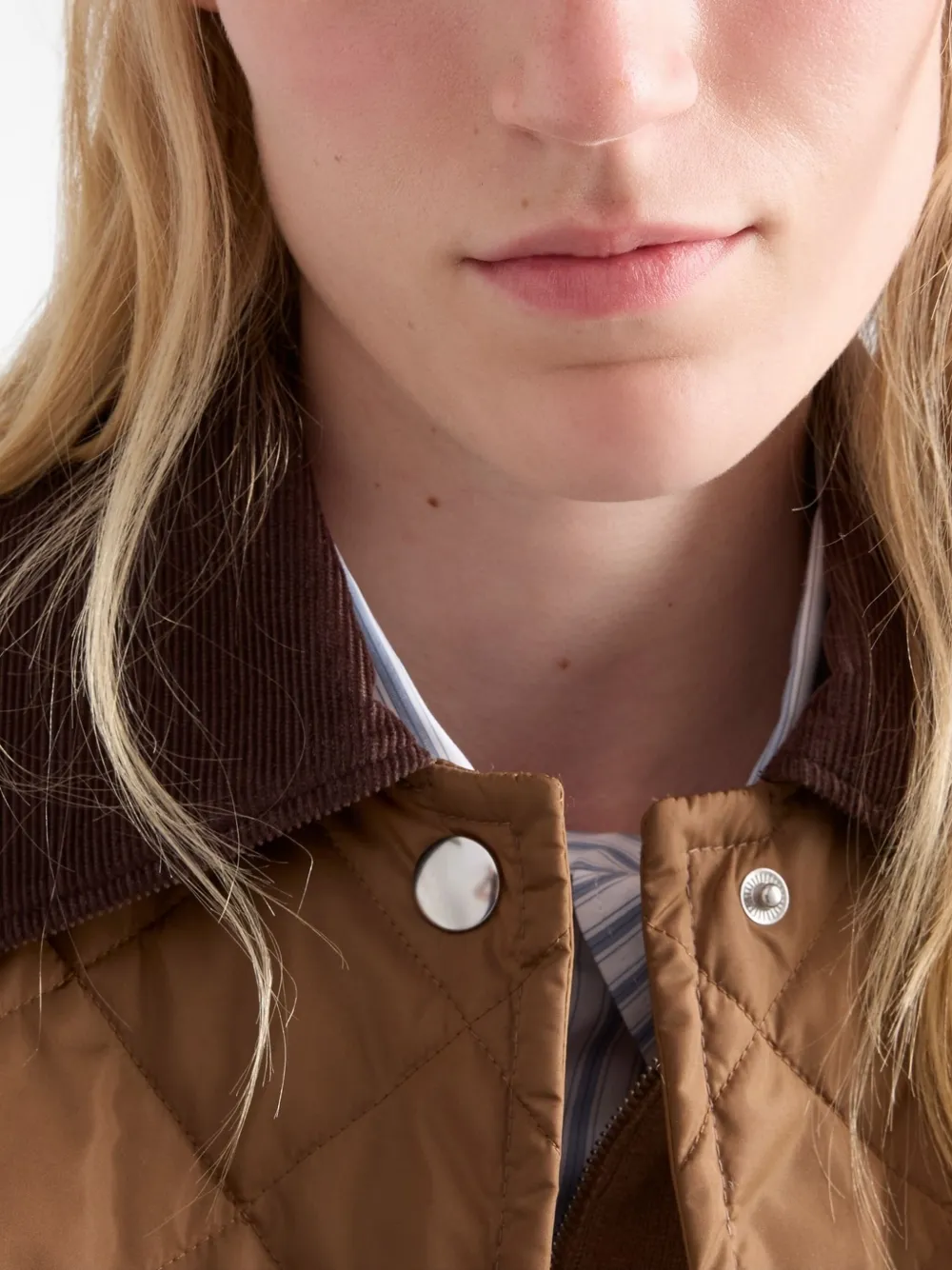Prada Womens Brown Lightweight Triangle-logo Cropped Nylon Jacket In Brown