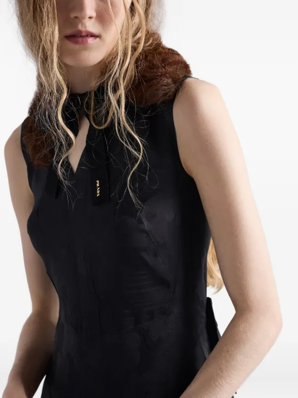 Prada フローラル ドレス | ブラック | FARFETCH JP