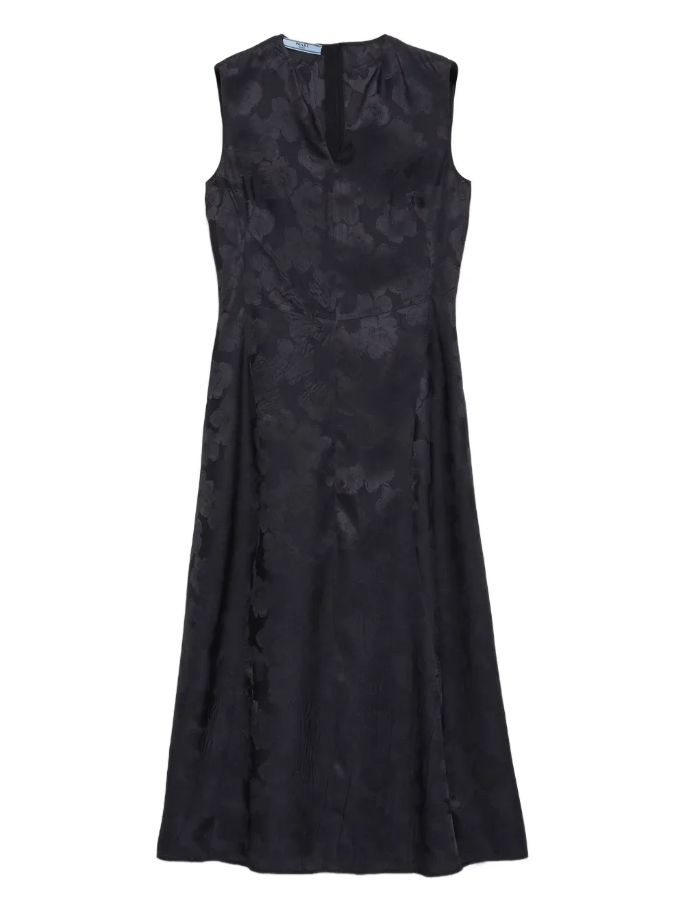 Prada floral jacquard midi dress - Black