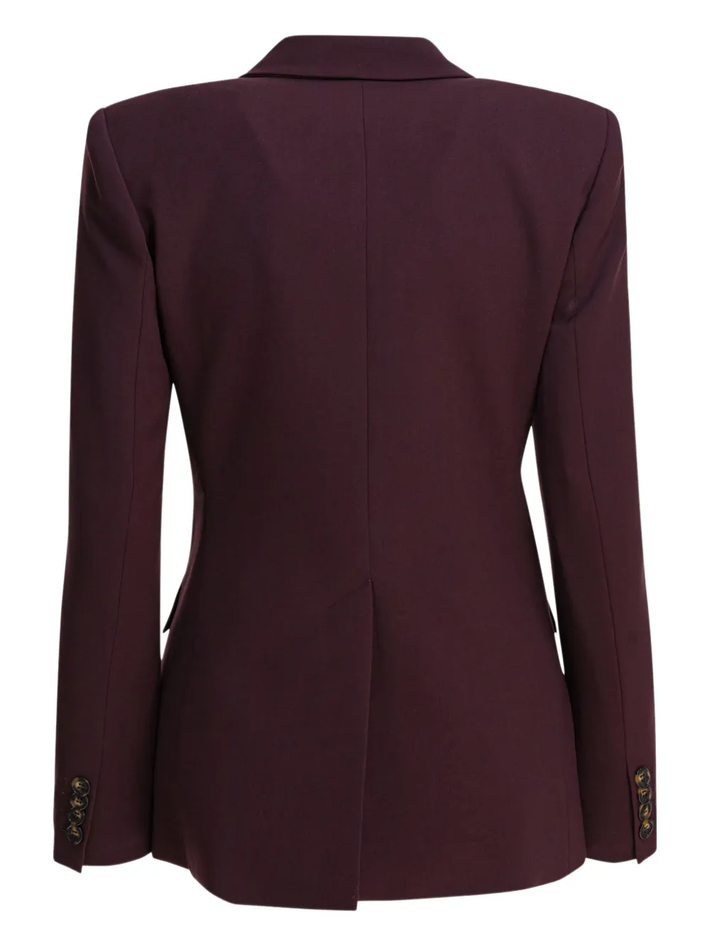 Semper Double-breasted Tortoiseshell-button Blazer In Purple