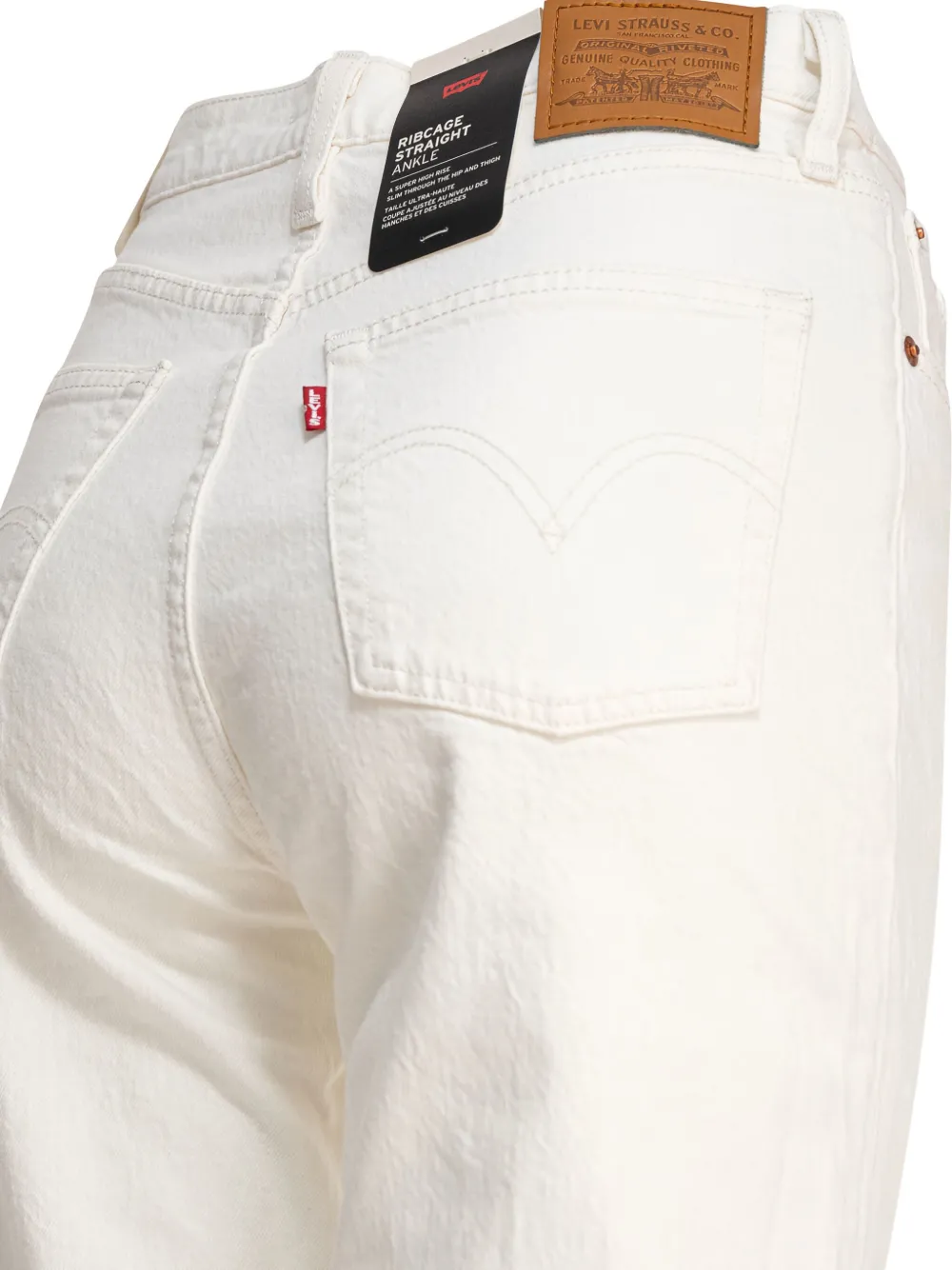Levi's Ribcage straight jeans Wit