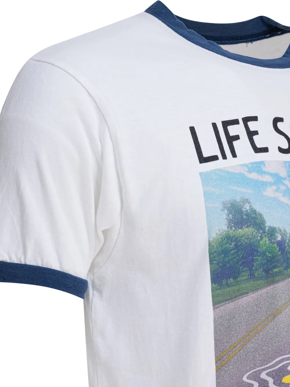 Kapital Graphic-print Crew-neck T-shirt In Brown