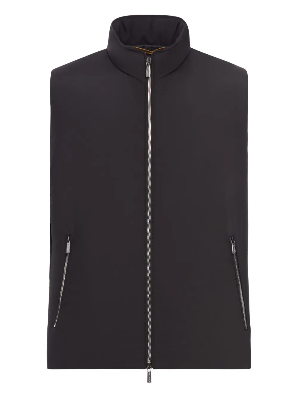 Moorer zip-fastening gilet | Black | Image 1