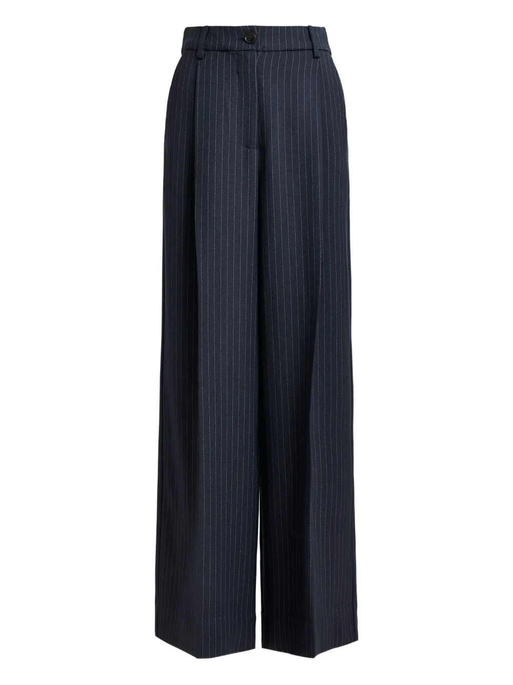 Essentiel Antwerp pinstripe-pattern pleated trousers Blauw