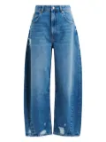 Essentiel Antwerp twisted-seam cotton barrel-leg jeans - Blue
