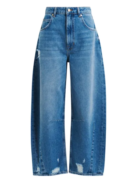 Essentiel Antwerp twisted-seam cotton barrel-leg jeans