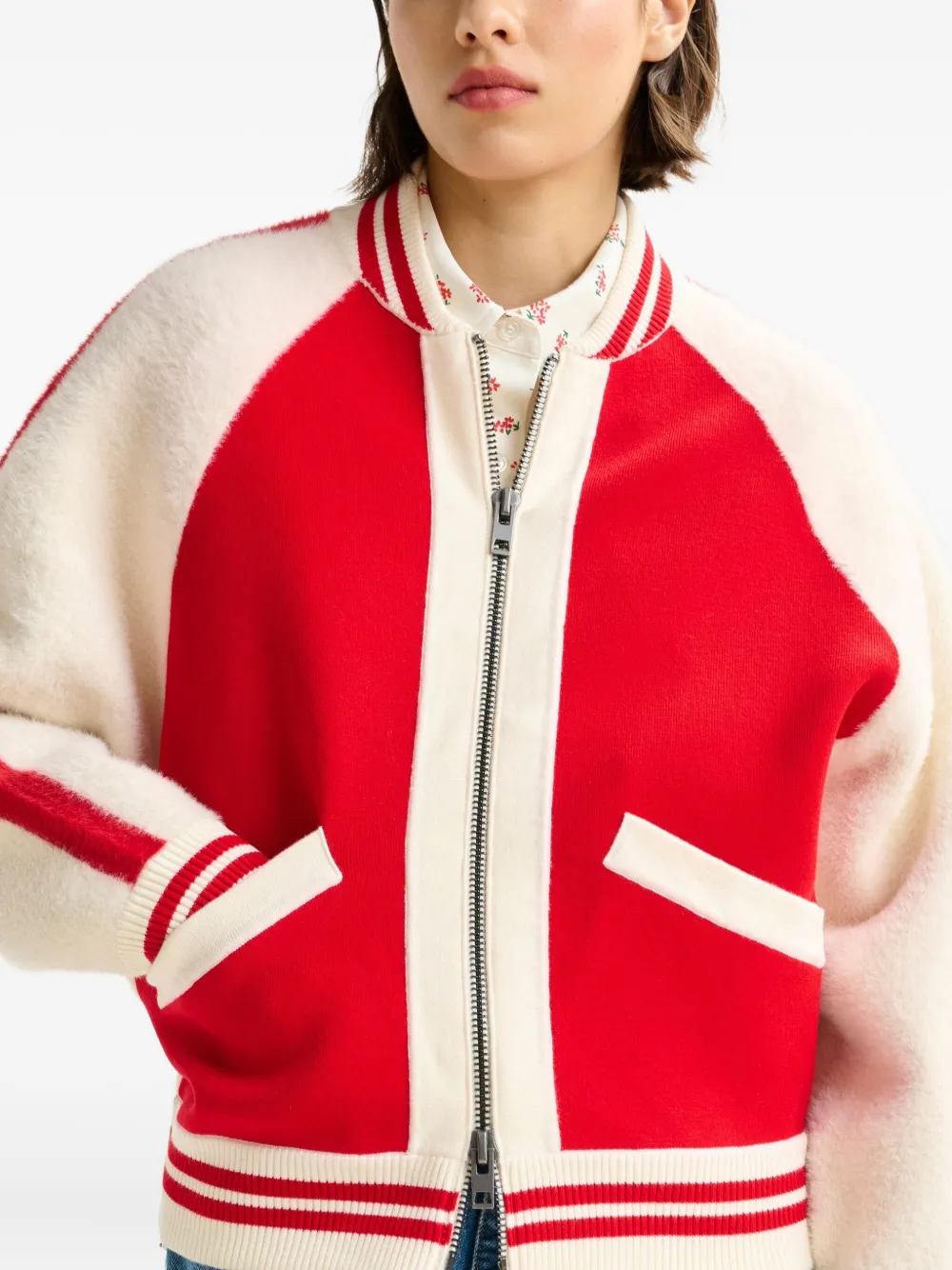 Essentiel Antwerp Idol vest met rits Beige