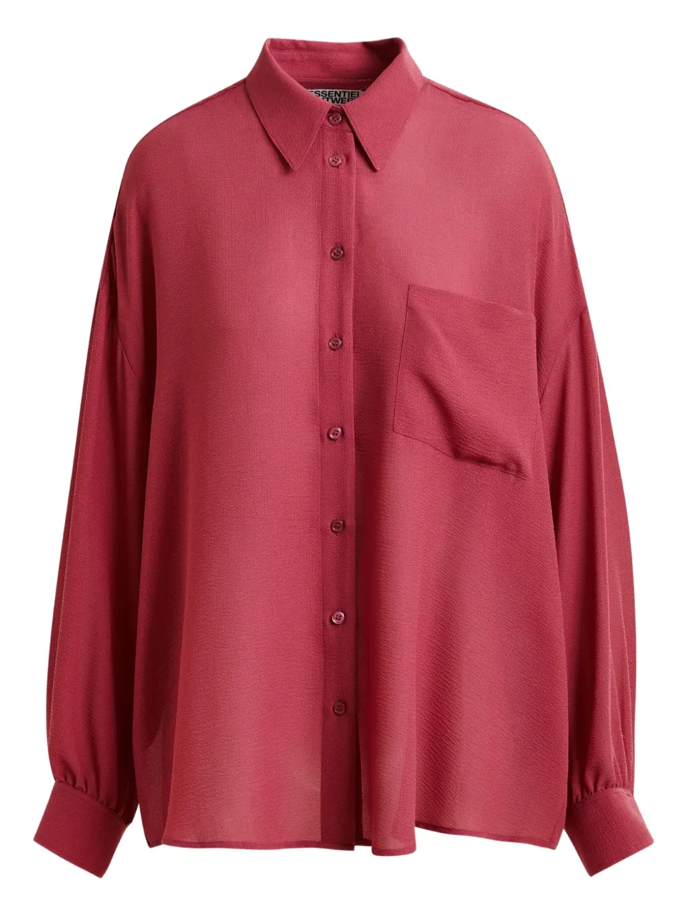 Ifire ruffled pocket shirt