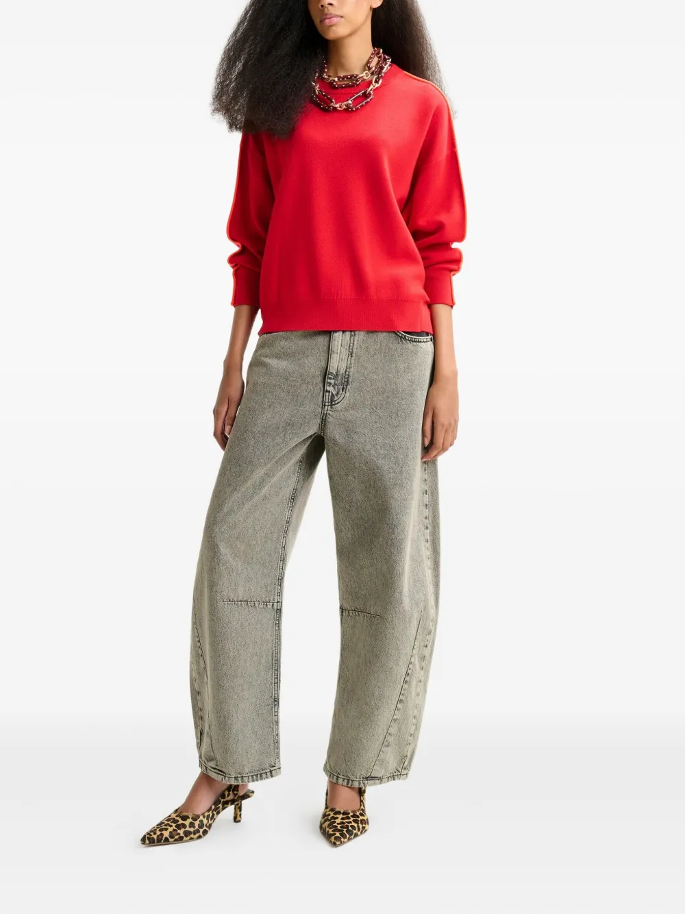 Essentiel Antwerp Iruby sweater Rood