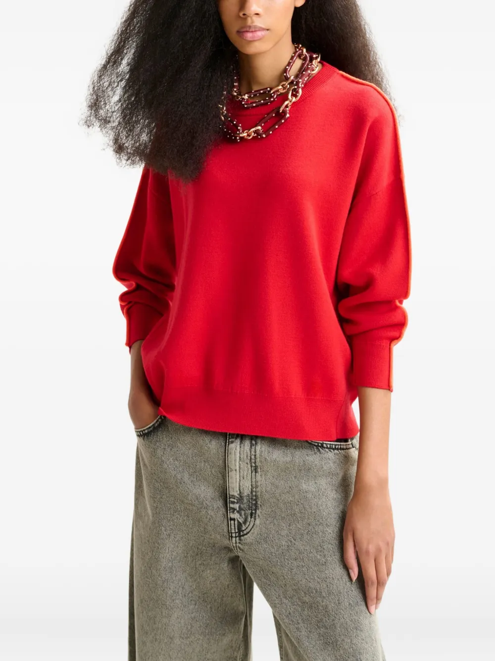 Essentiel Antwerp Iruby sweater Rood