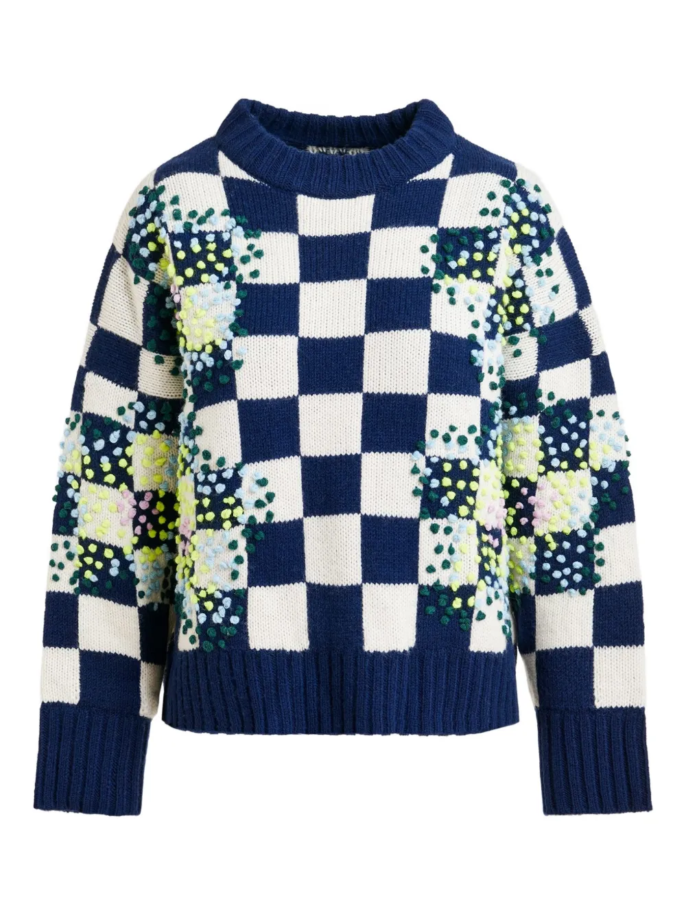 Essentiel Antwerp Inter embroidered sweater | Blue | Image 1