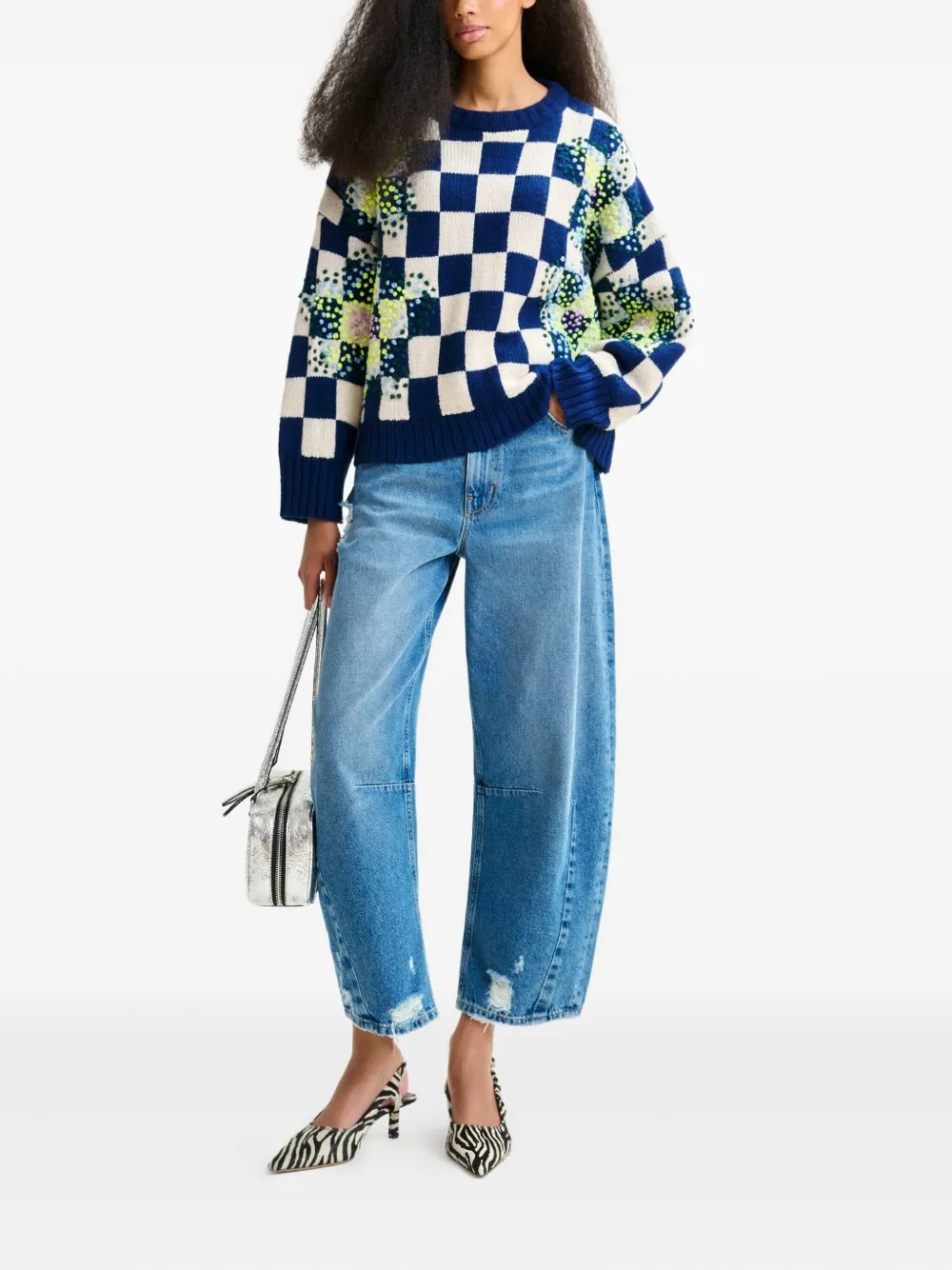 Essentiel Antwerp Inter embroidered sweater | Knitted Sweaters | Image 2