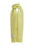 Essentiel Antwerp melange-effect knit scarf - Green