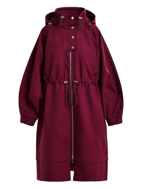 Essentiel Antwerp balloon-sleeve drawstring raincoat 