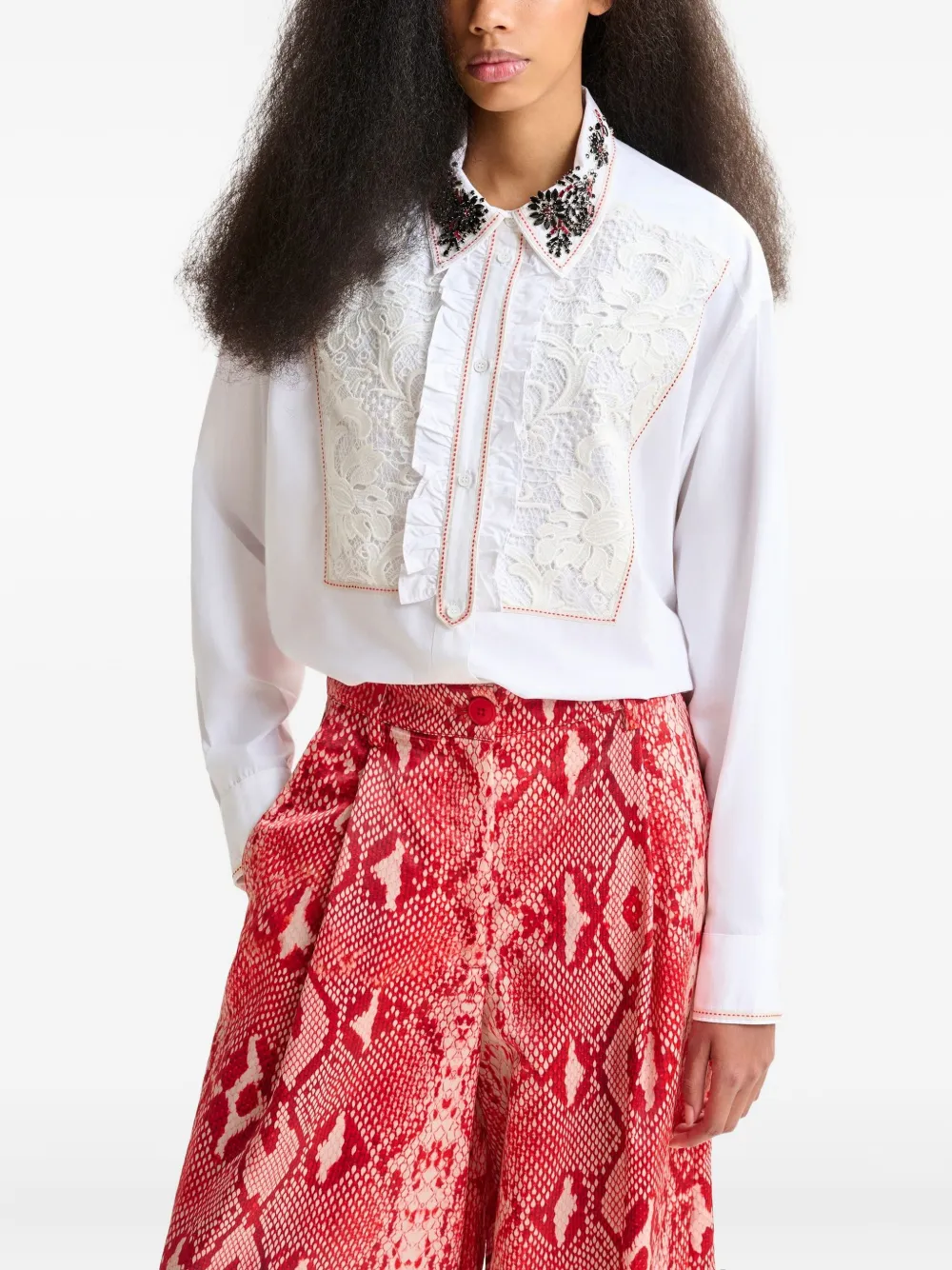 Essentiel Antwerp Ioannina cotton shirt Wit