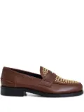 Essentiel Antwerp Istud embellished penny loafers - Brown