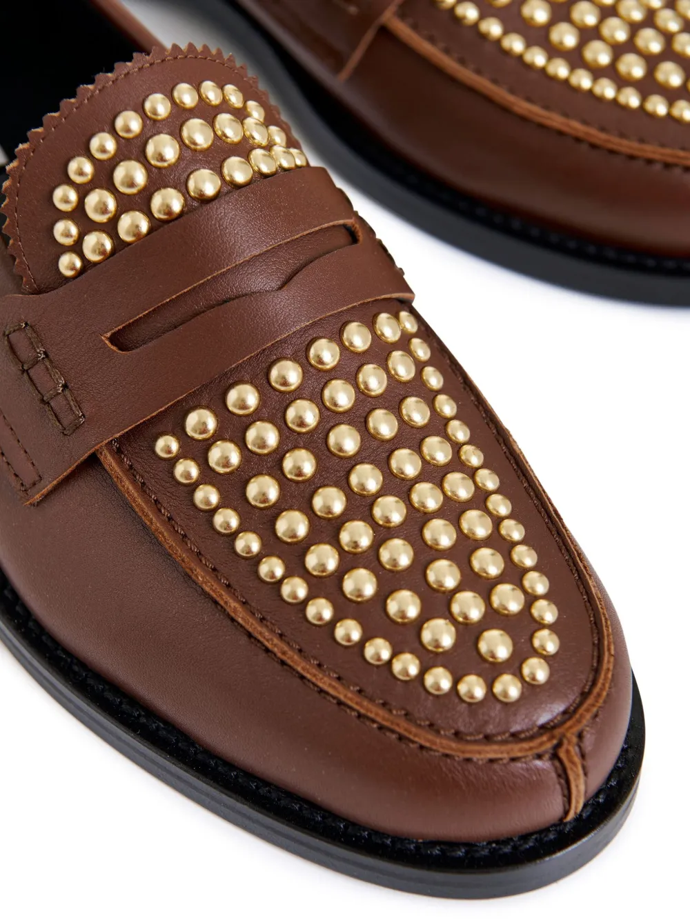 Essentiel Antwerp Istud verfraaide penny loafers Bruin
