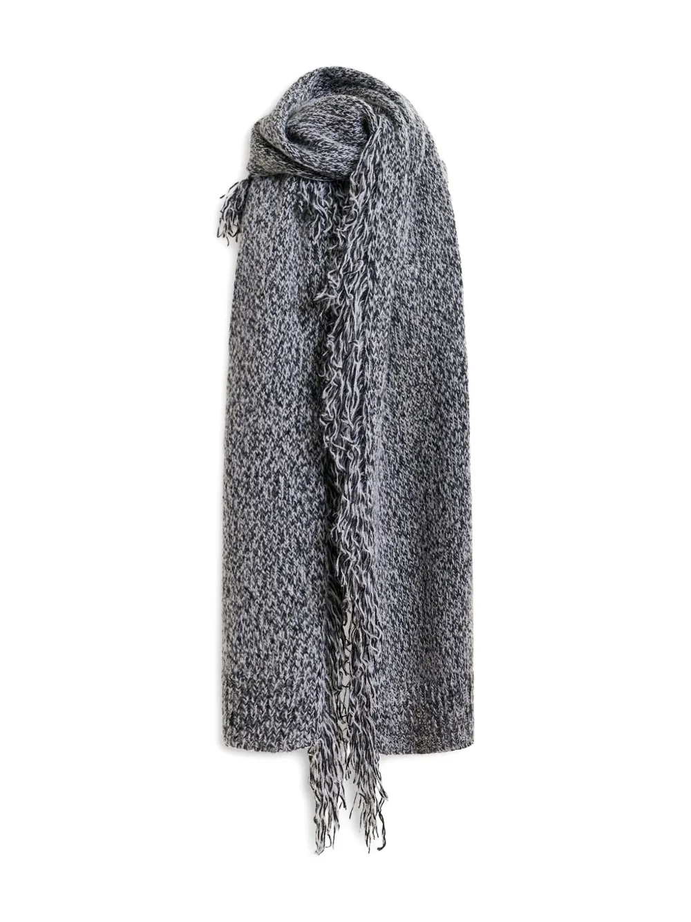 Essentiel Antwerp Fringed Blanket Scarf In Black