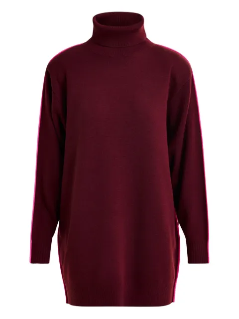 Essentiel Antwerp stripe-detail turtleneck mini dress
