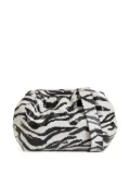 Essentiel Antwerp medium zebra-print shoulder bag - Black