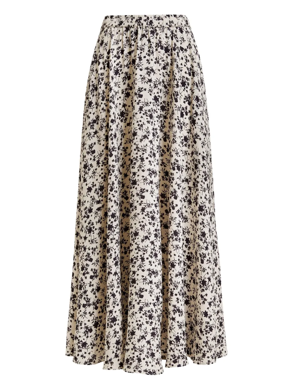Essentiel Antwerp floral-pattern maxi skirt Zwart