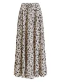 Essentiel Antwerp floral-pattern maxi skirt - Black