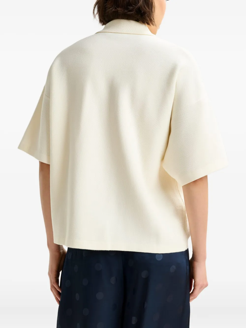 Essentiel Antwerp beaded-embellished polo shirt Wit