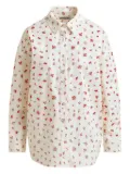 Essentiel Antwerp cotton floral shirt - White