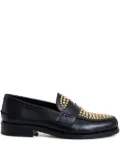 Essentiel Antwerp Istud stud-embellished loafers - Black-Gold