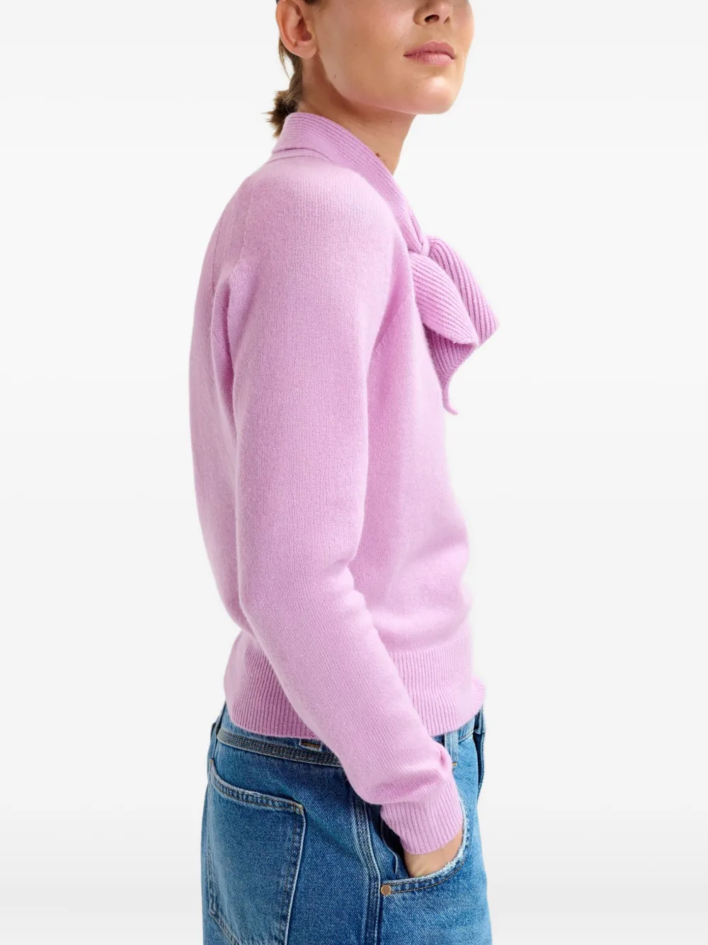 Essentiel Antwerp Invited Cashmere Sweater In Pink