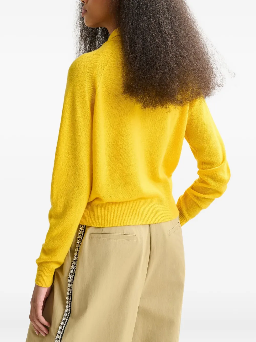 Essentiel Antwerp Invited Cashmere Sweater In Yellow