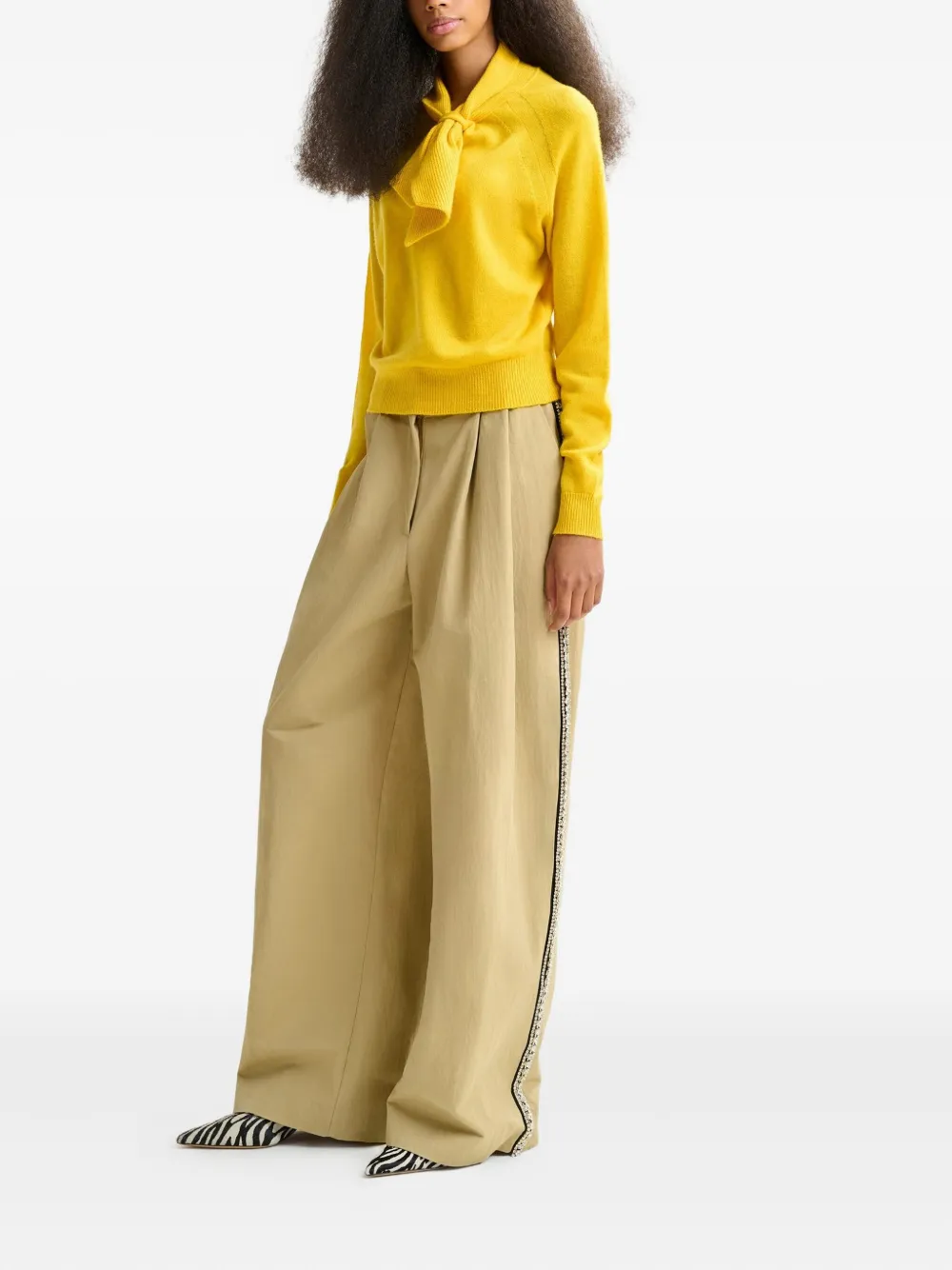 Essentiel Antwerp Invited Cashmere Sweater In Yellow