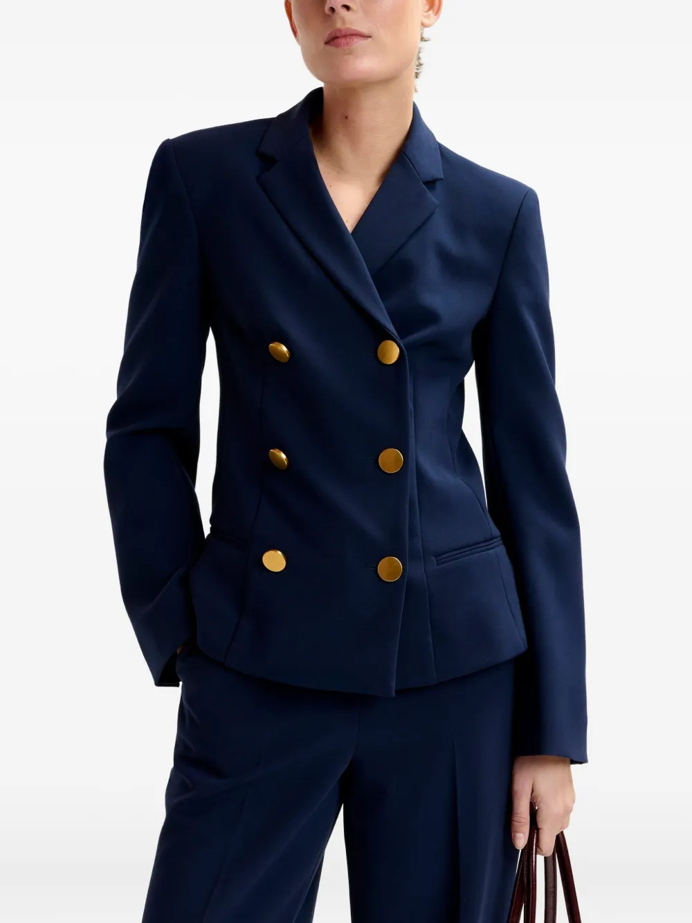 Essentiel Antwerp Irtha double-breasted blazer Blauw