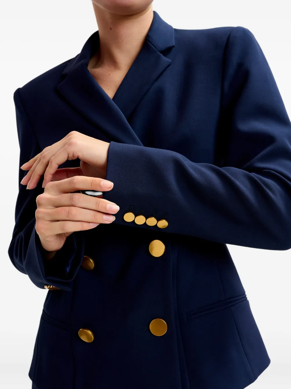 Essentiel Antwerp Irtha double-breasted blazer Blauw