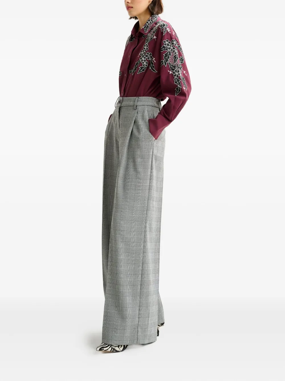 Essentiel Antwerp Invest pleated trousers Grijs