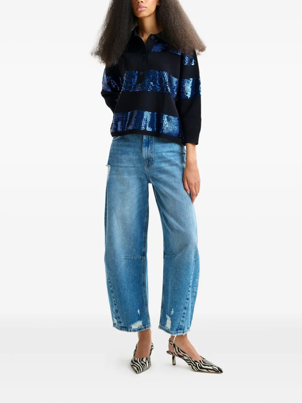 Essentiel Antwerp Illuminati poloshirt - Blauw