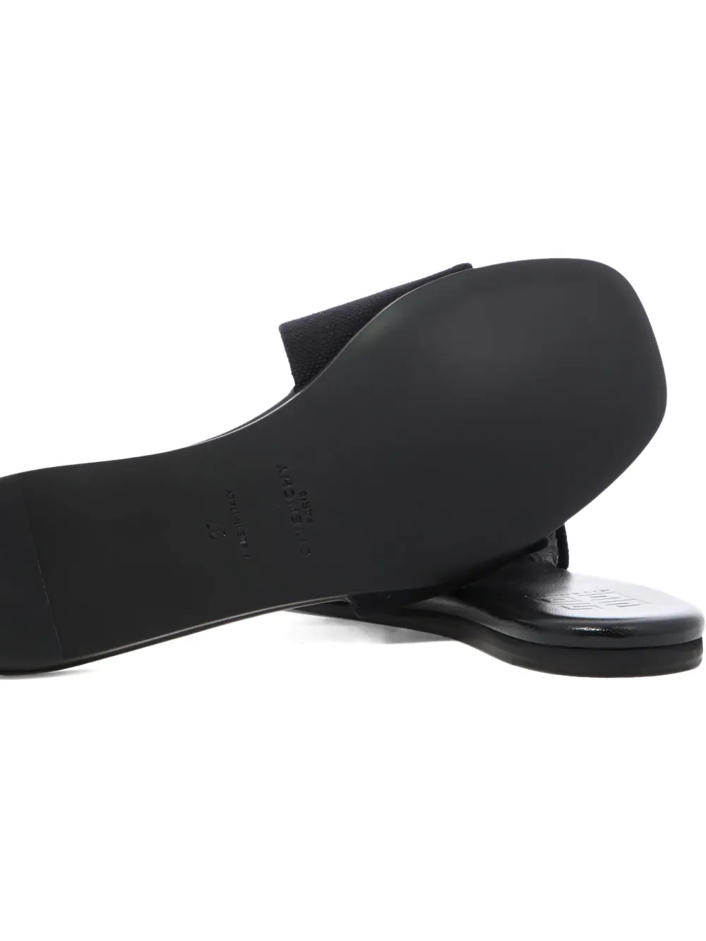 Givenchy logo-band flat sandals Black