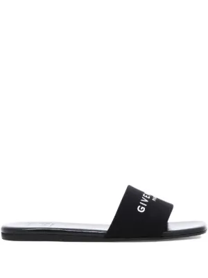 サンダル・ミュール Givenchy 45Mm Heel Black Sandals GIVENCHY 4G 45 leather mules | NET-A-PORTER