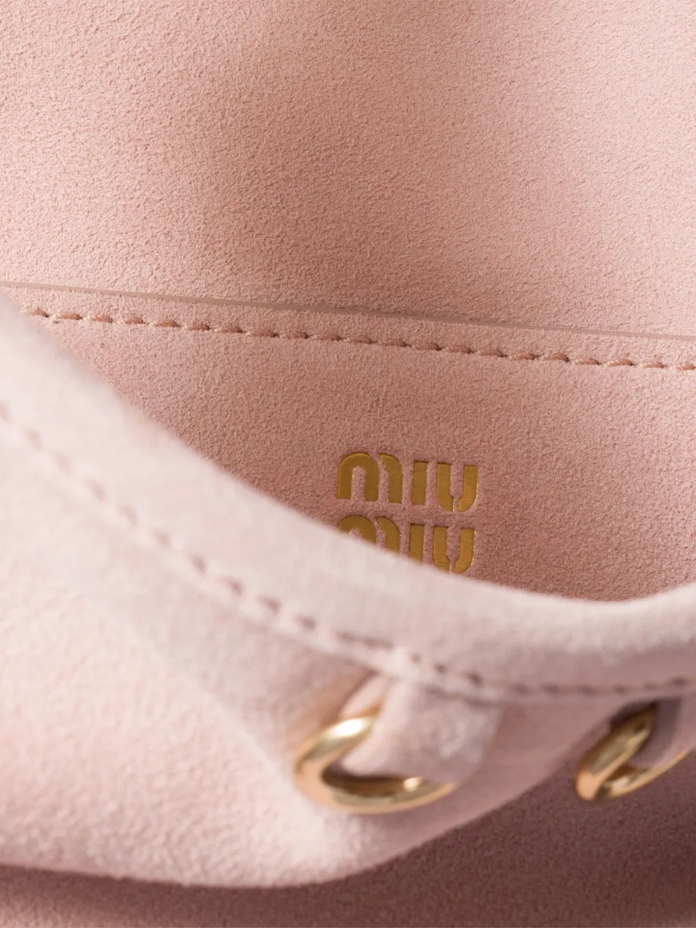 Miu Leren shopper verfraaid met kwastjes Roze